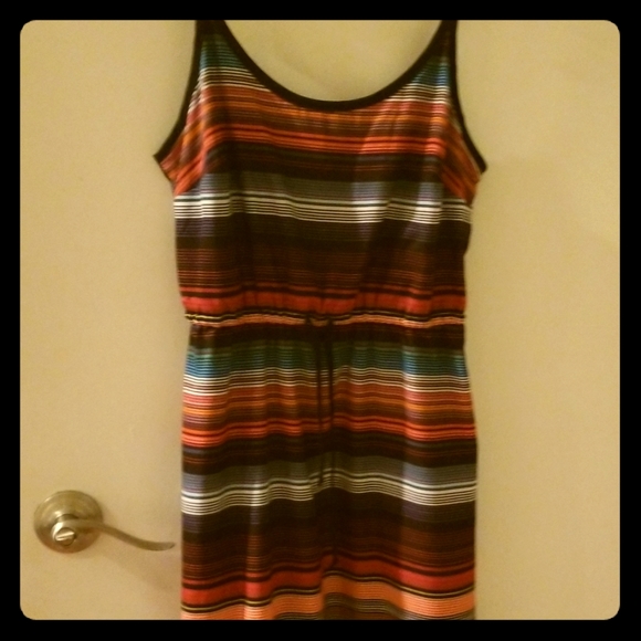 Athleta Rainbow Stripe Dress - Picture 1 of 4